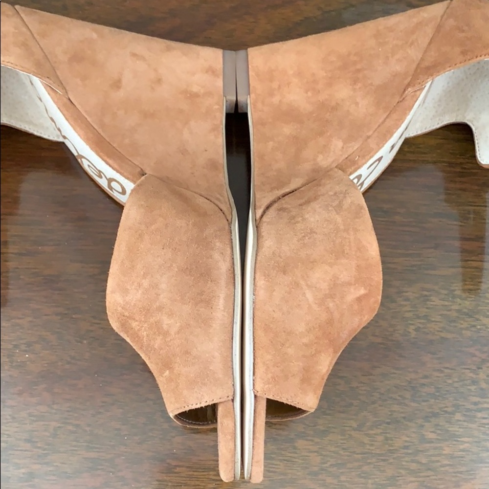 Sam Edelman NWOT Raven Open Toe Ankle Strap Wedge - Picture 7 of 8